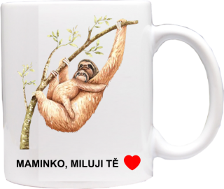 hrneček pro maminku motiv Lenochod