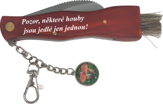nůž na houby "Pozor, některé houby jsou jedlé jen jednou"